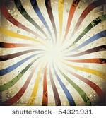 colorful grunge sunburst
