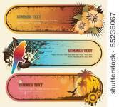 tropical banners