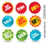 set of colorful vector sale...