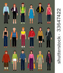 pack of people in various...