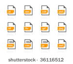 file types icons. vector icon...
