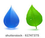 nature symbols. blue water drop ...