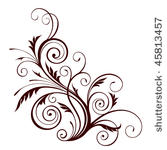 vector floral design element
