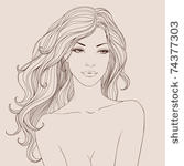 eps fashion  beautiful woman...