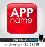 blank app icon for mobile...