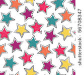 colorful stars seamless pattern