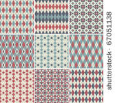 collection of seamless argyle...