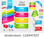 ribbon  corner and banner...