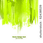 green abstract paint splashes...