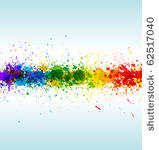 color paint splashes. gradient...