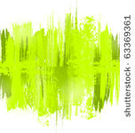 green abstract paint splashes...