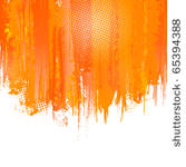 orange paint splashes...