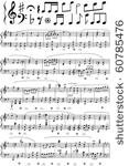 vector music note sheet