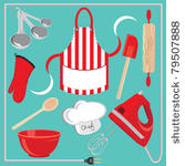 baking icons and elements. ...