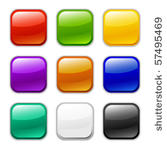 vector glossy button icon ...