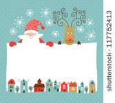 greeting christmas and new year ...