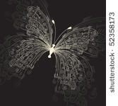  butterfly on black background