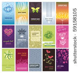 sat of vertical business cards