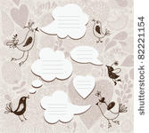 speech bubbles set