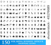 150 web icons