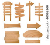 wooden signs