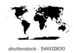 vector detailed world map...