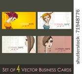 vector set of elegant fresh...
