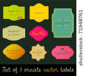 vector set of modern  elegant...