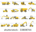 vector transportation icon set. ...