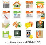 vector web page icon set