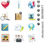 vector social media icon set....