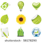 vector ecology icon set. part 4