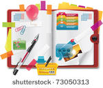 vector personal organizer...