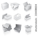 set of boxes