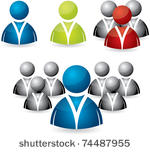 business people icon set in...