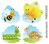 cartoon animals. baby vector...