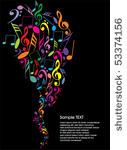 musical theme background with...