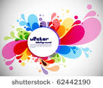 colorful abstract splash design ...