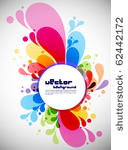 colorful abstract splash design ...