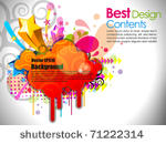 colorful design with splash and ...