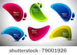shiny vector bubbles for speech ...