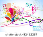 abstract colorful spring...