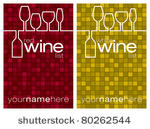 wine menu in vector format.