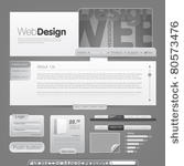 vector web site design template