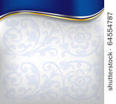 golden wave on blue background