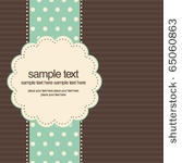 retro greeting card template...