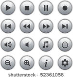 media buttons