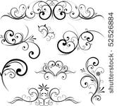 swirling flourishes decorative...