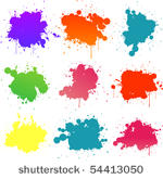 colorful paint splat