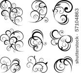 vector decorative swirling...